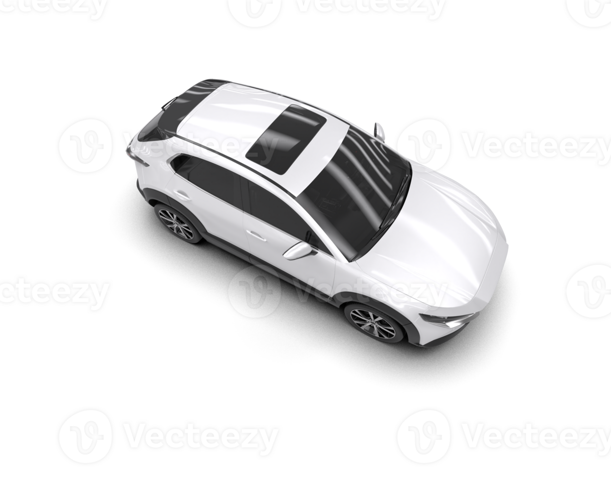 Modern car isolated on background. 3d rendering - illustration png