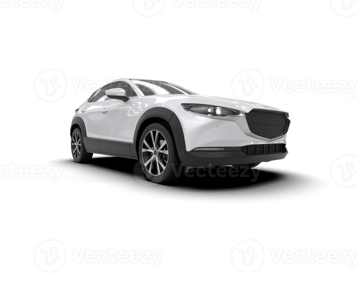 Modern car isolated on background. 3d rendering - illustration png