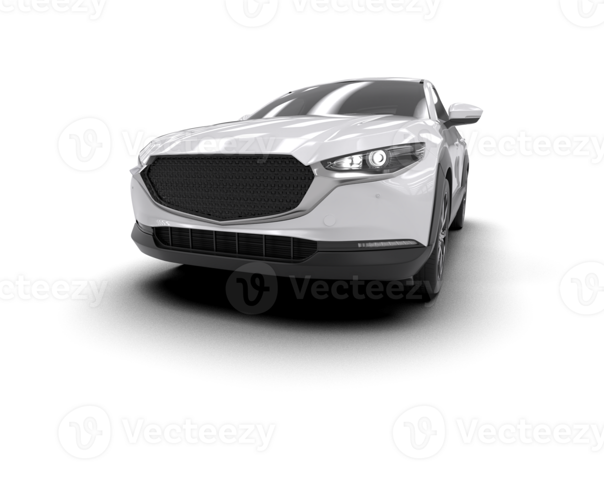 Modern car isolated on background. 3d rendering - illustration png