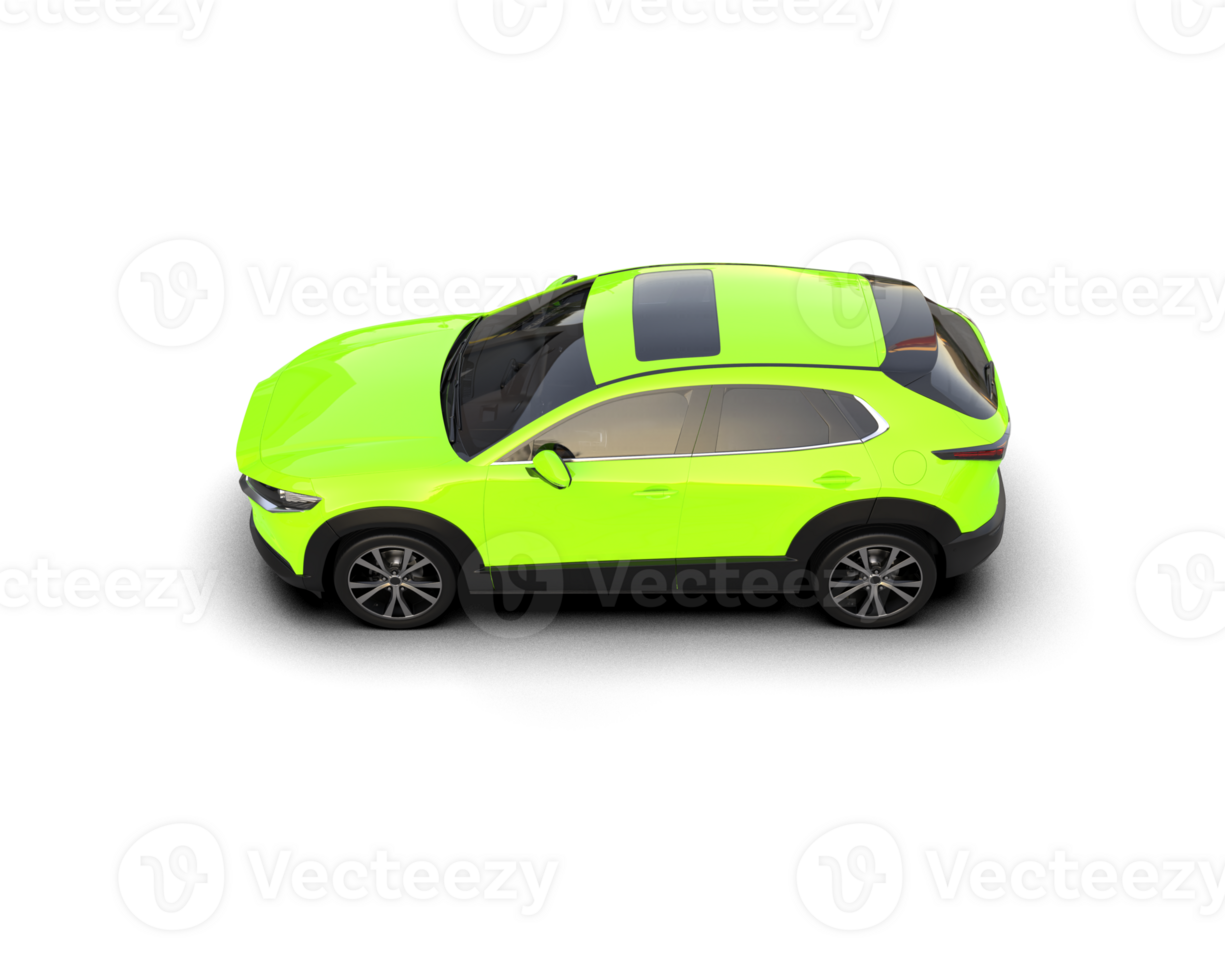Modern car isolated on background. 3d rendering - illustration png