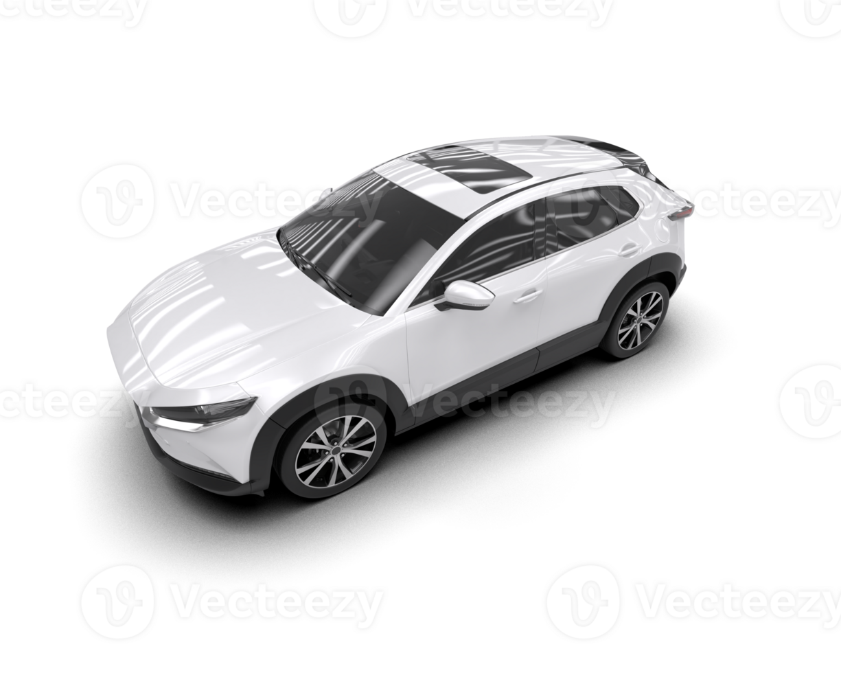 Modern car isolated on background. 3d rendering - illustration png