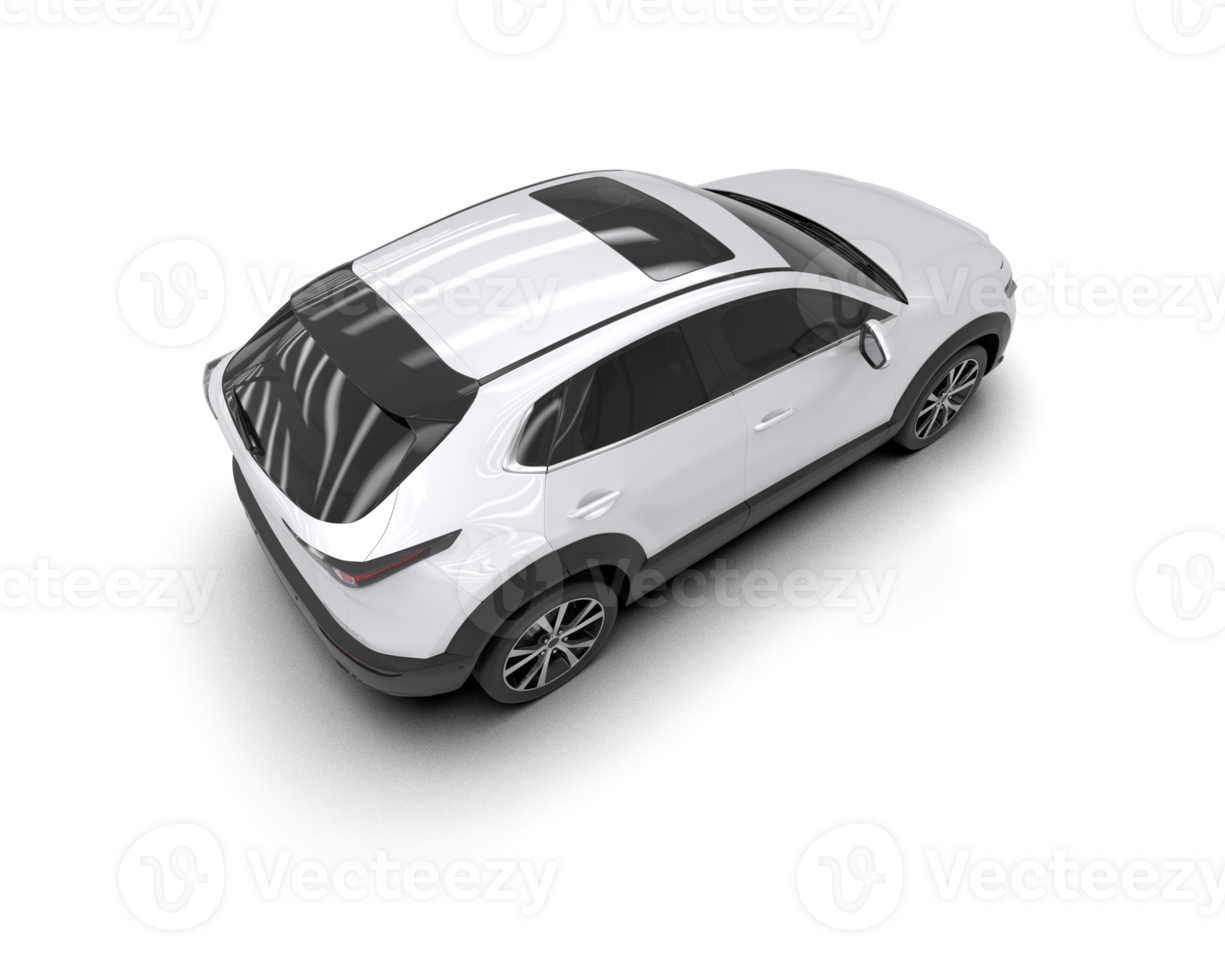 Modern car isolated on background. 3d rendering - illustration png