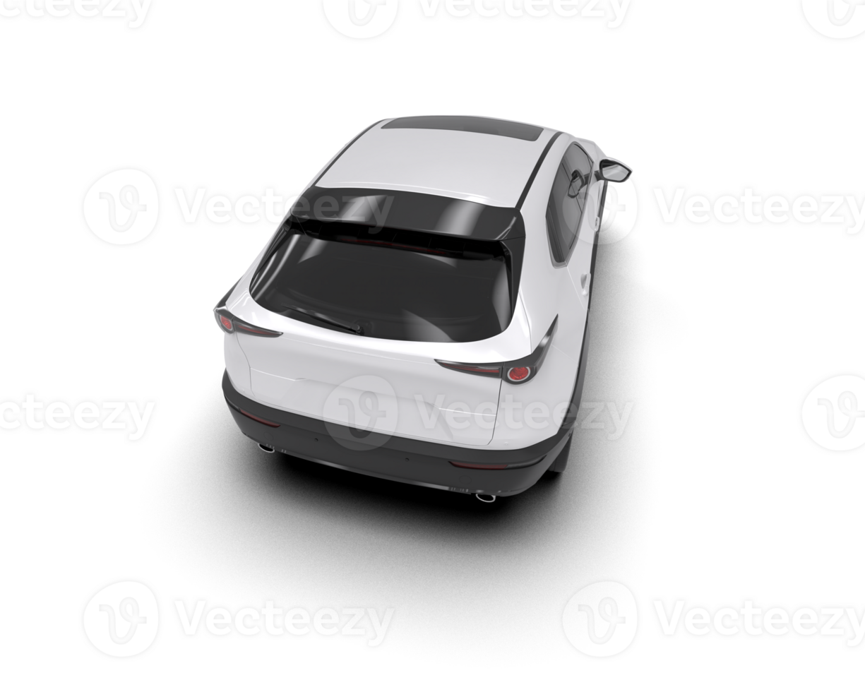Modern car isolated on background. 3d rendering - illustration png