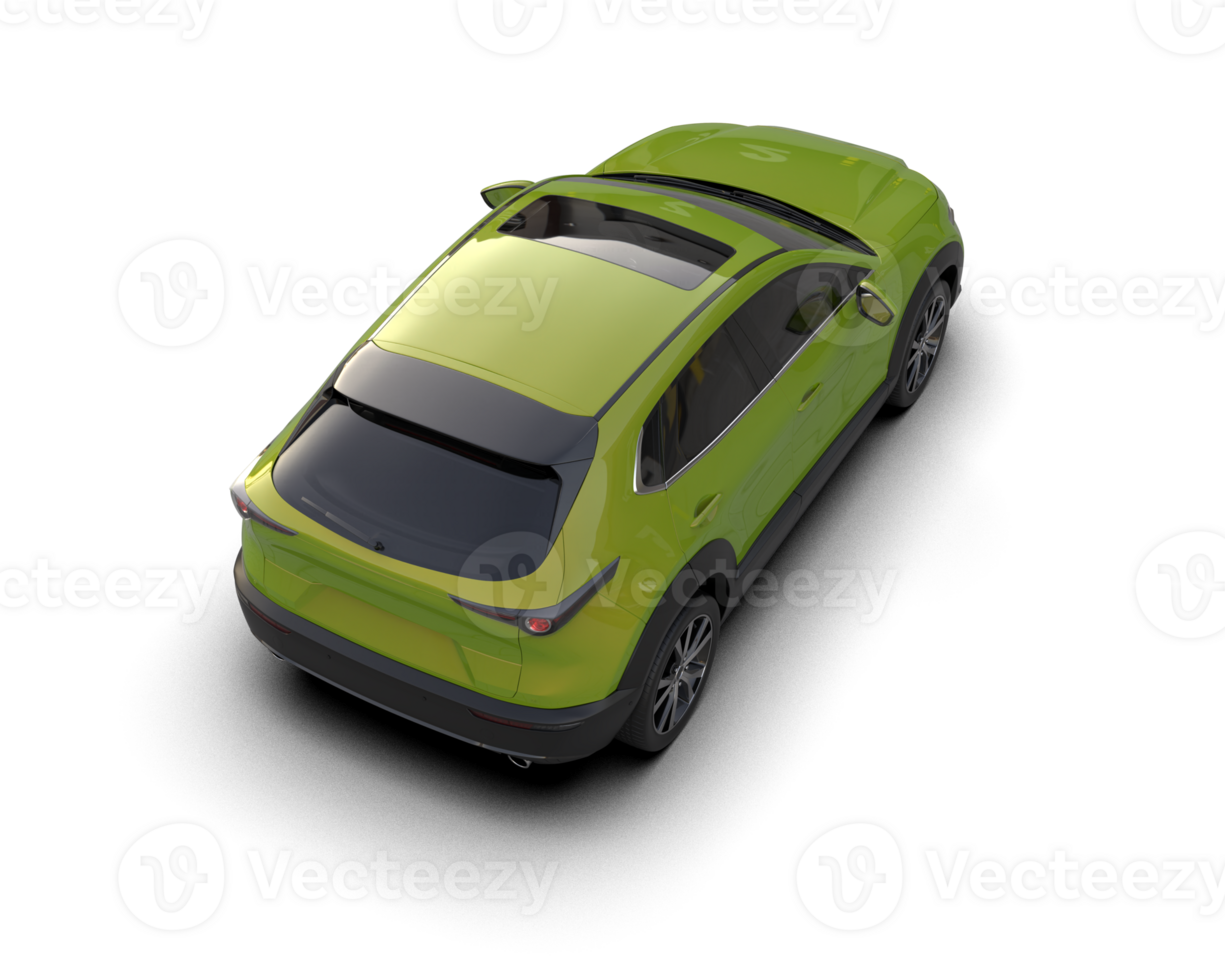Modern car isolated on background. 3d rendering - illustration png