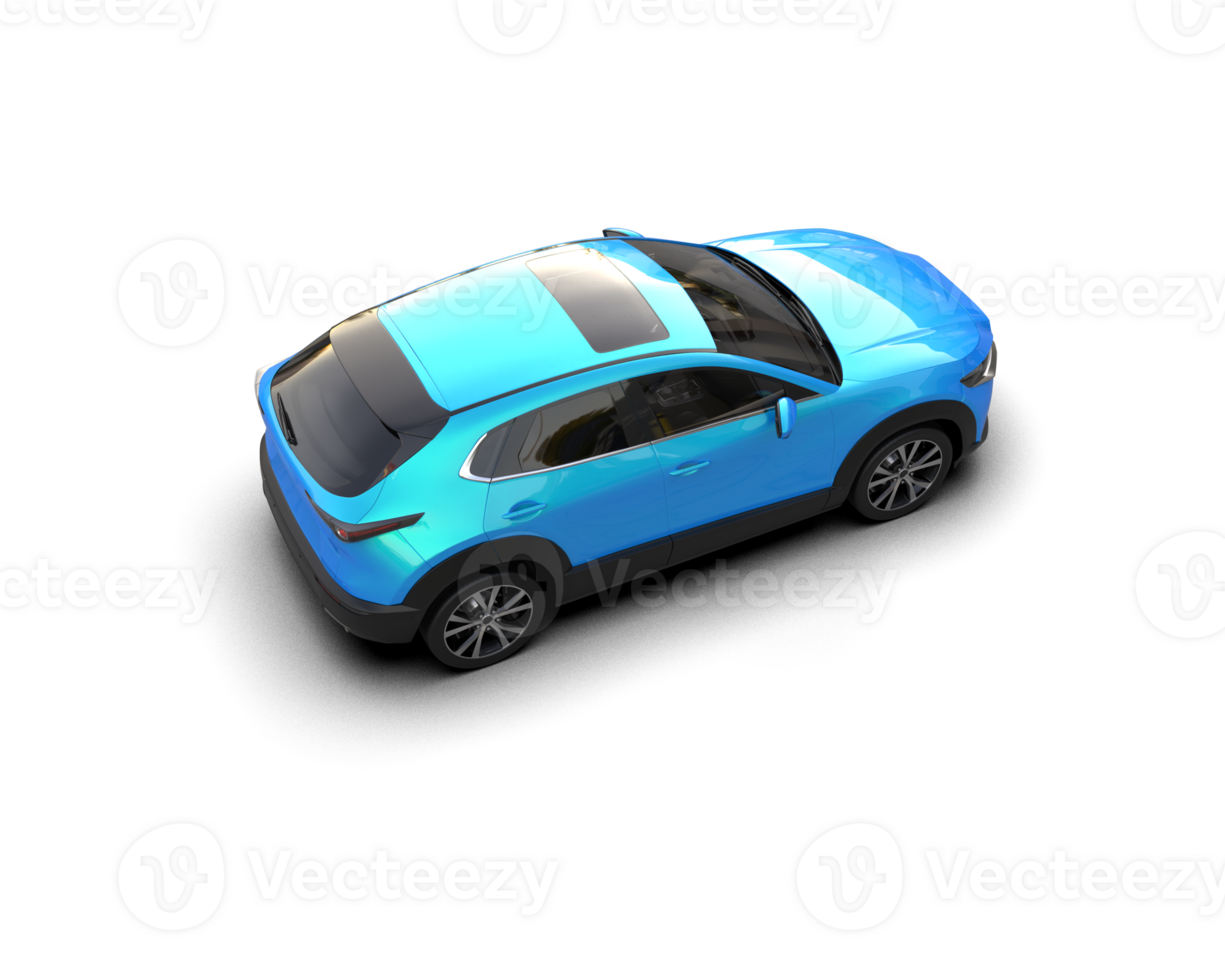 Modern car isolated on background. 3d rendering - illustration png