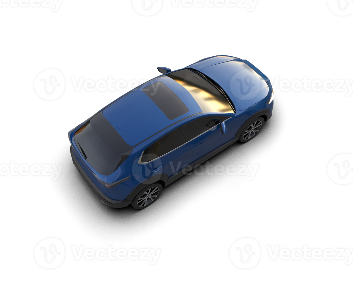 Modern car isolated on background. 3d rendering - illustration png