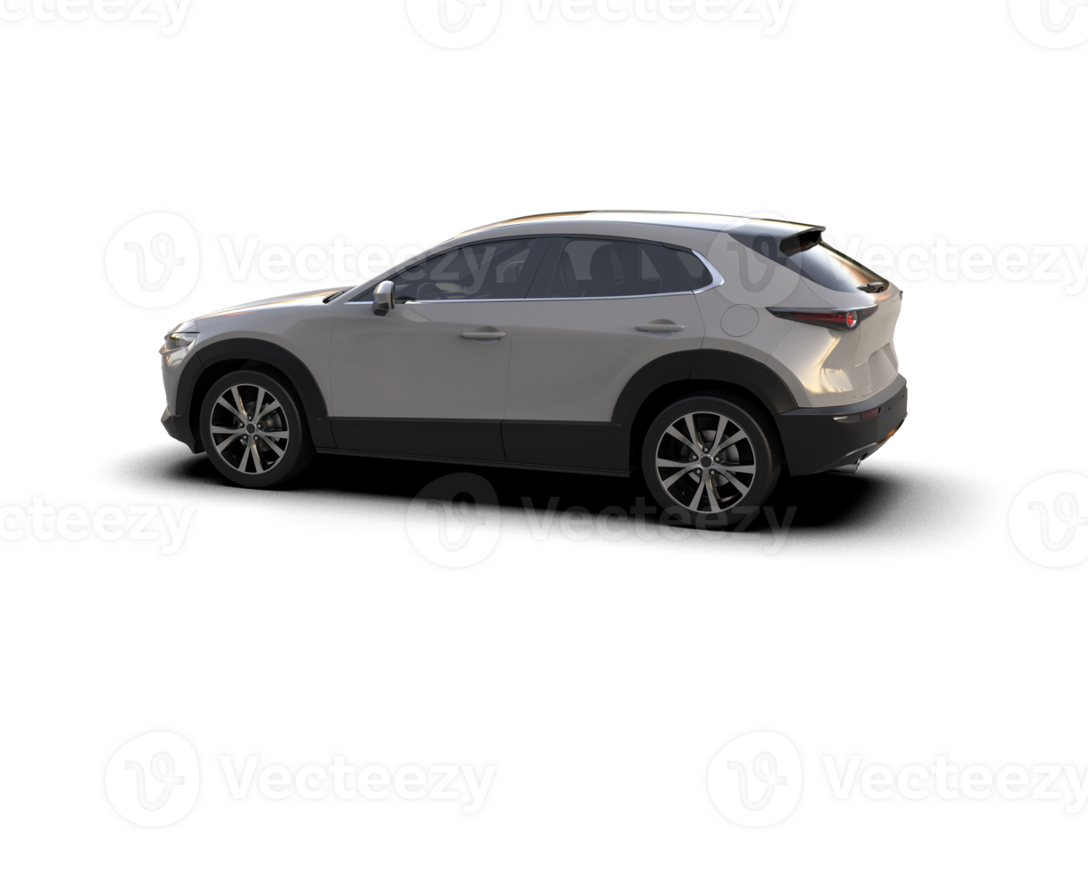 Modern car isolated on background. 3d rendering - illustration png