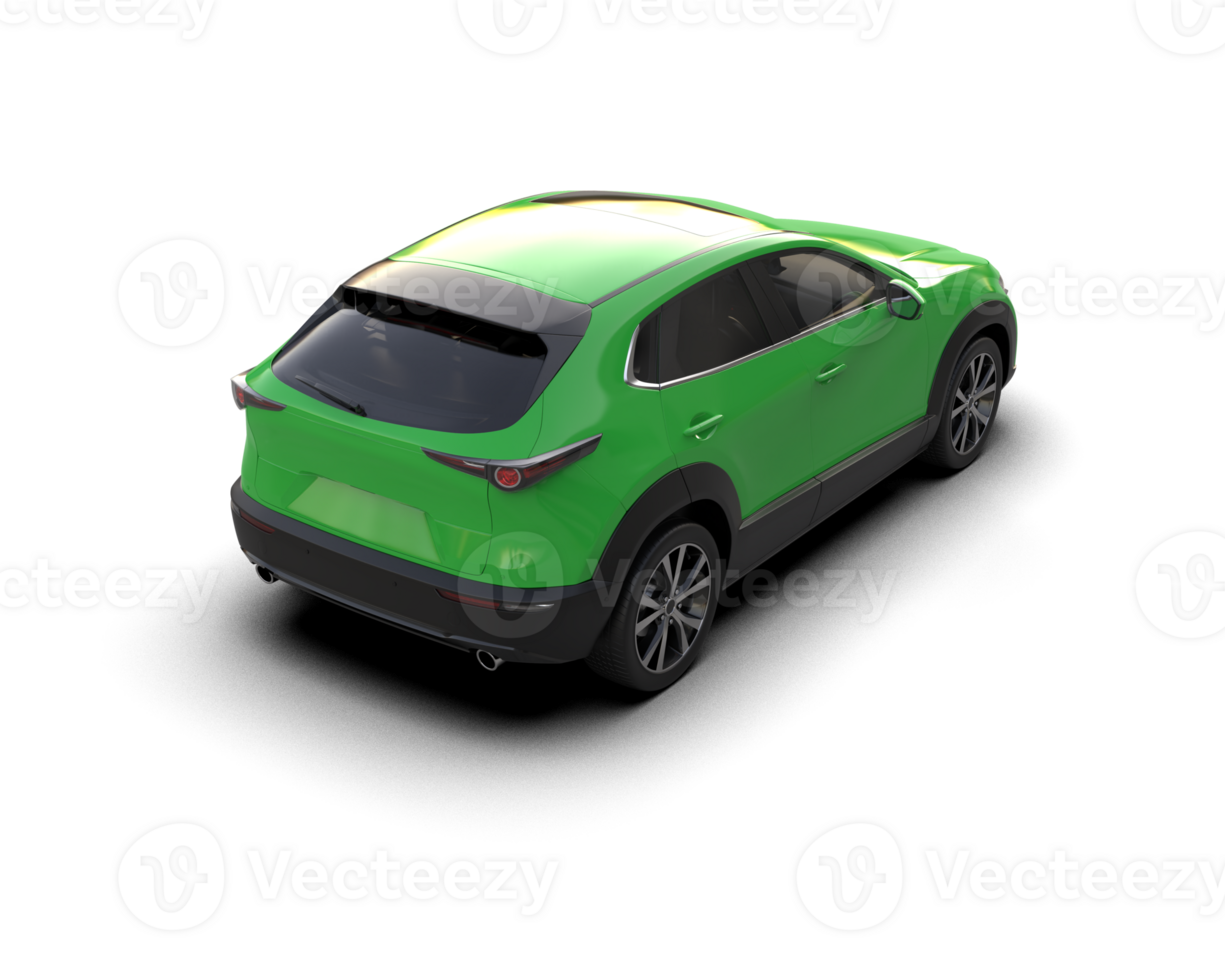 Modern car isolated on background. 3d rendering - illustration png