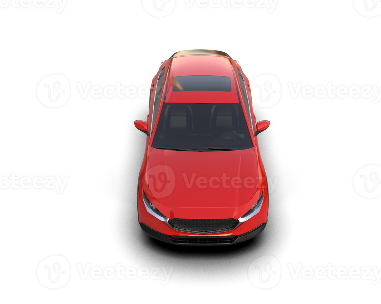 Modern car isolated on background. 3d rendering - illustration png