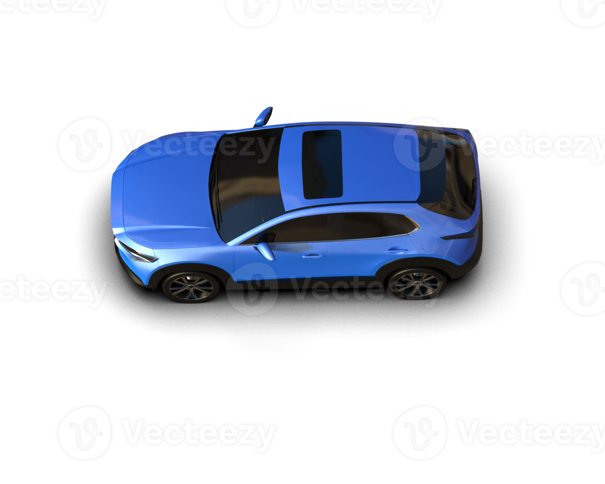 Modern car isolated on background. 3d rendering - illustration png