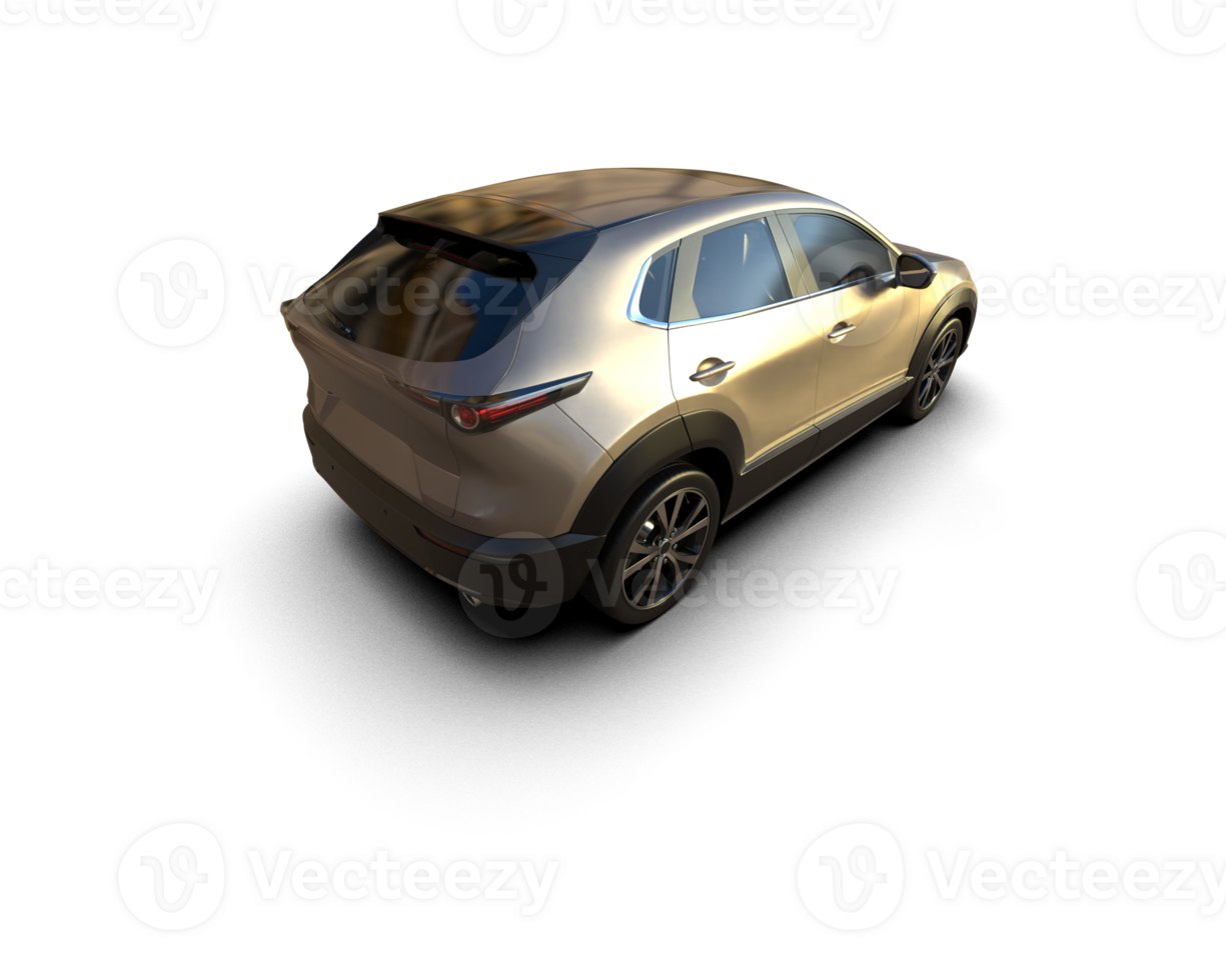 Modern car isolated on background. 3d rendering - illustration png