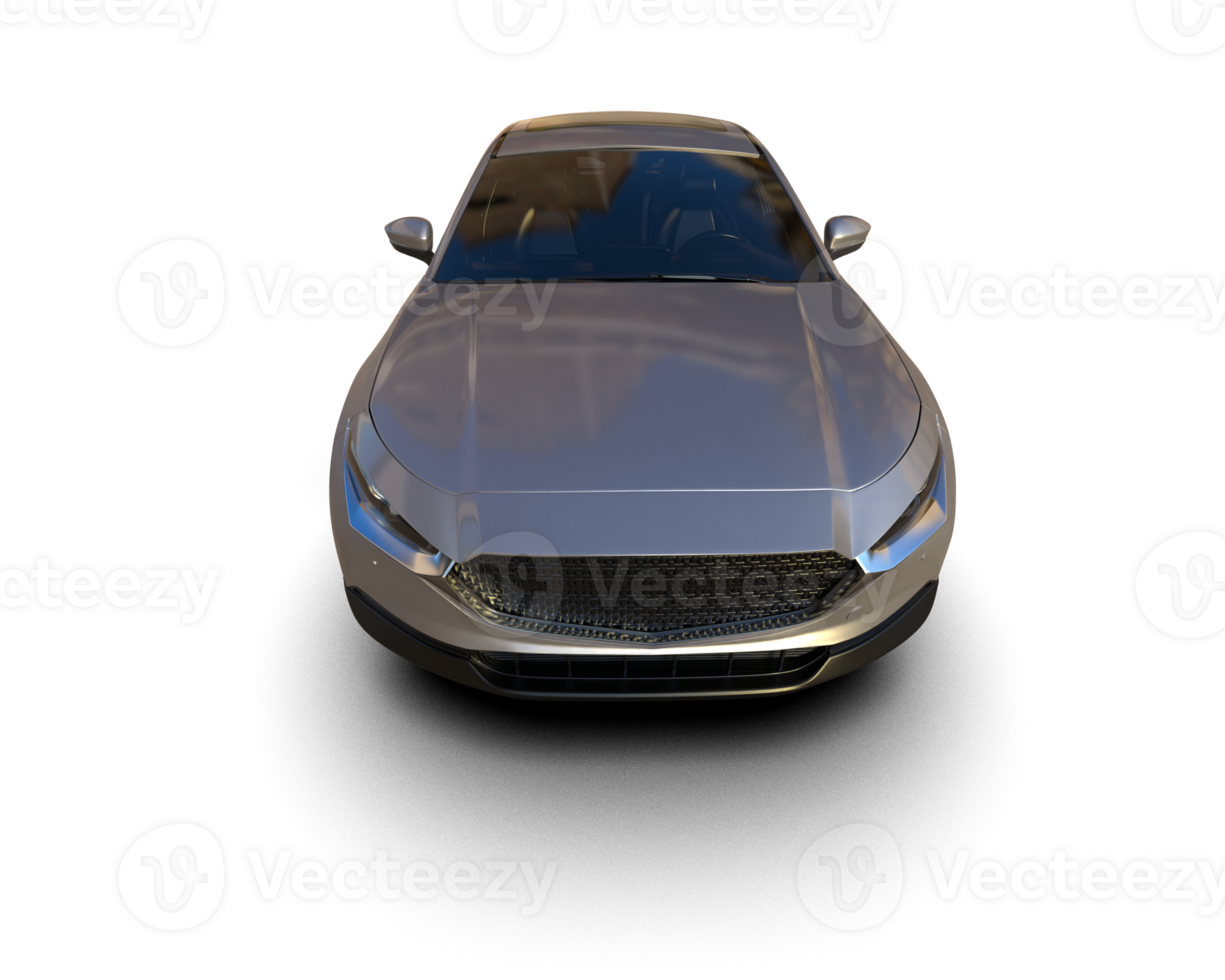 Modern car isolated on background. 3d rendering - illustration png