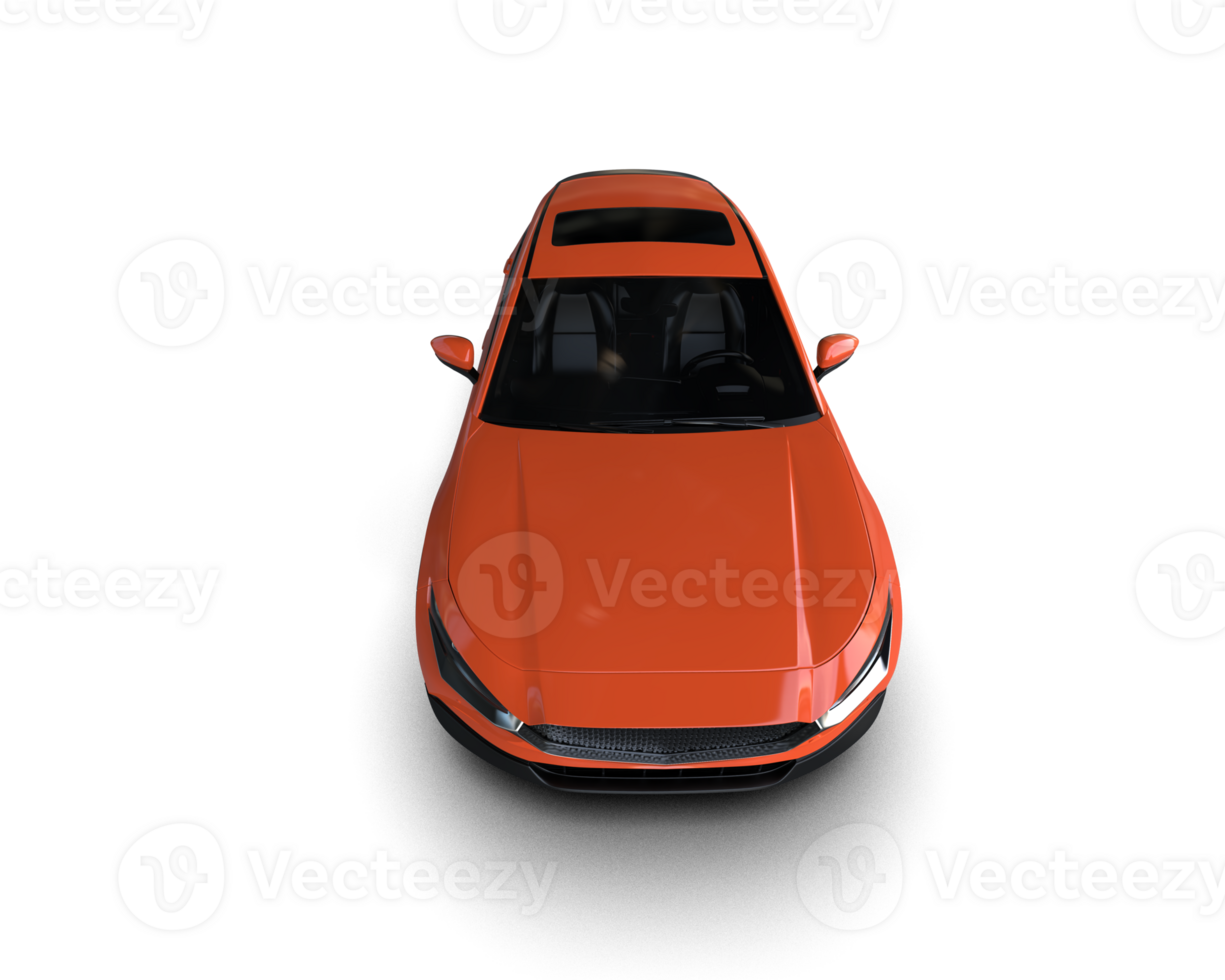 Modern car isolated on background. 3d rendering - illustration png