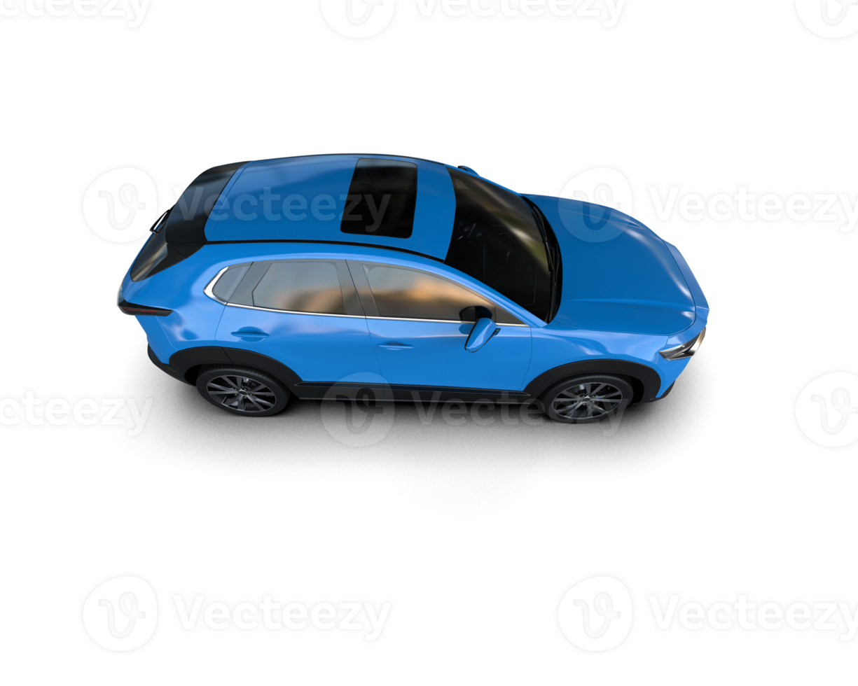 Modern car isolated on background. 3d rendering - illustration png