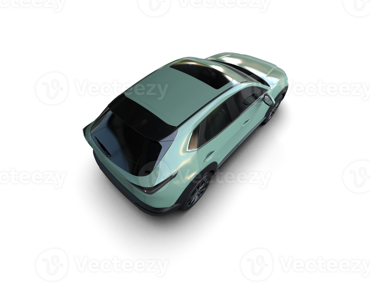 Modern car isolated on background. 3d rendering - illustration png