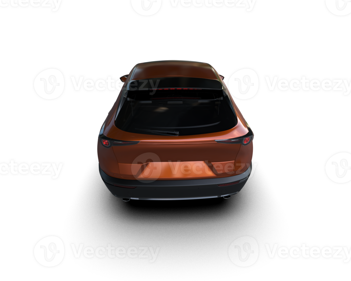 Modern car isolated on background. 3d rendering - illustration png