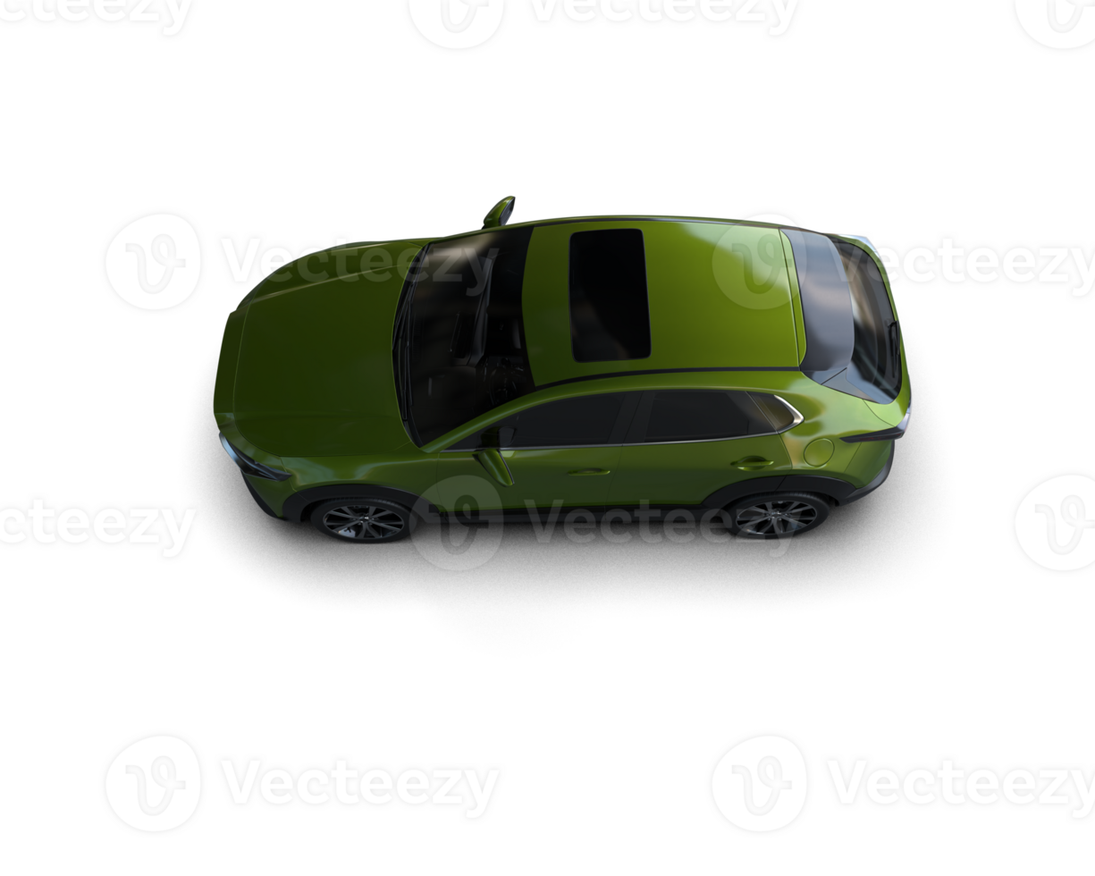 Modern car isolated on background. 3d rendering - illustration png