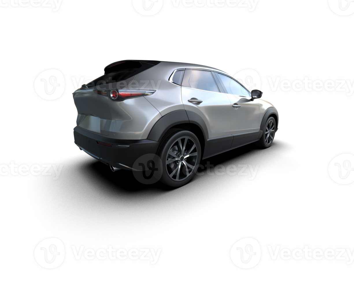 Modern car isolated on background. 3d rendering - illustration png