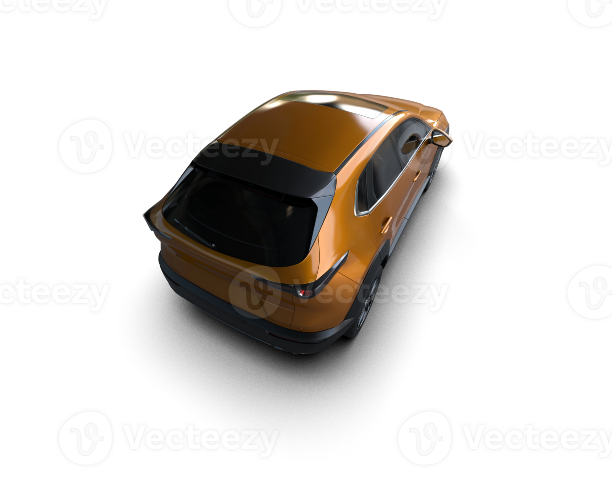 Modern car isolated on background. 3d rendering - illustration png