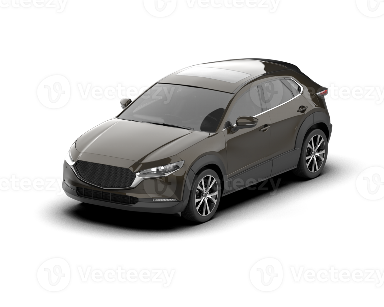 Modern car isolated on background. 3d rendering - illustration png
