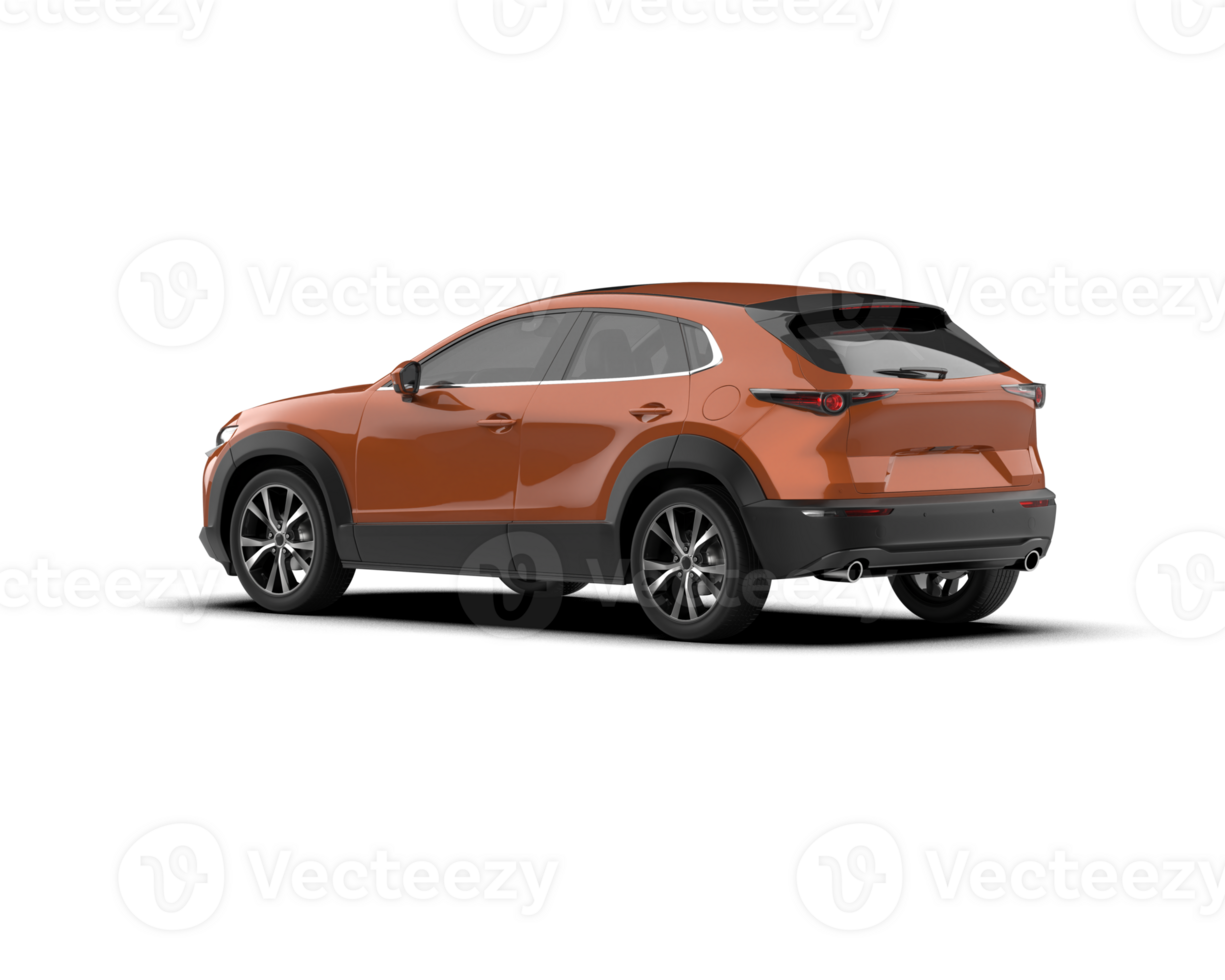 Modern car isolated on background. 3d rendering - illustration png