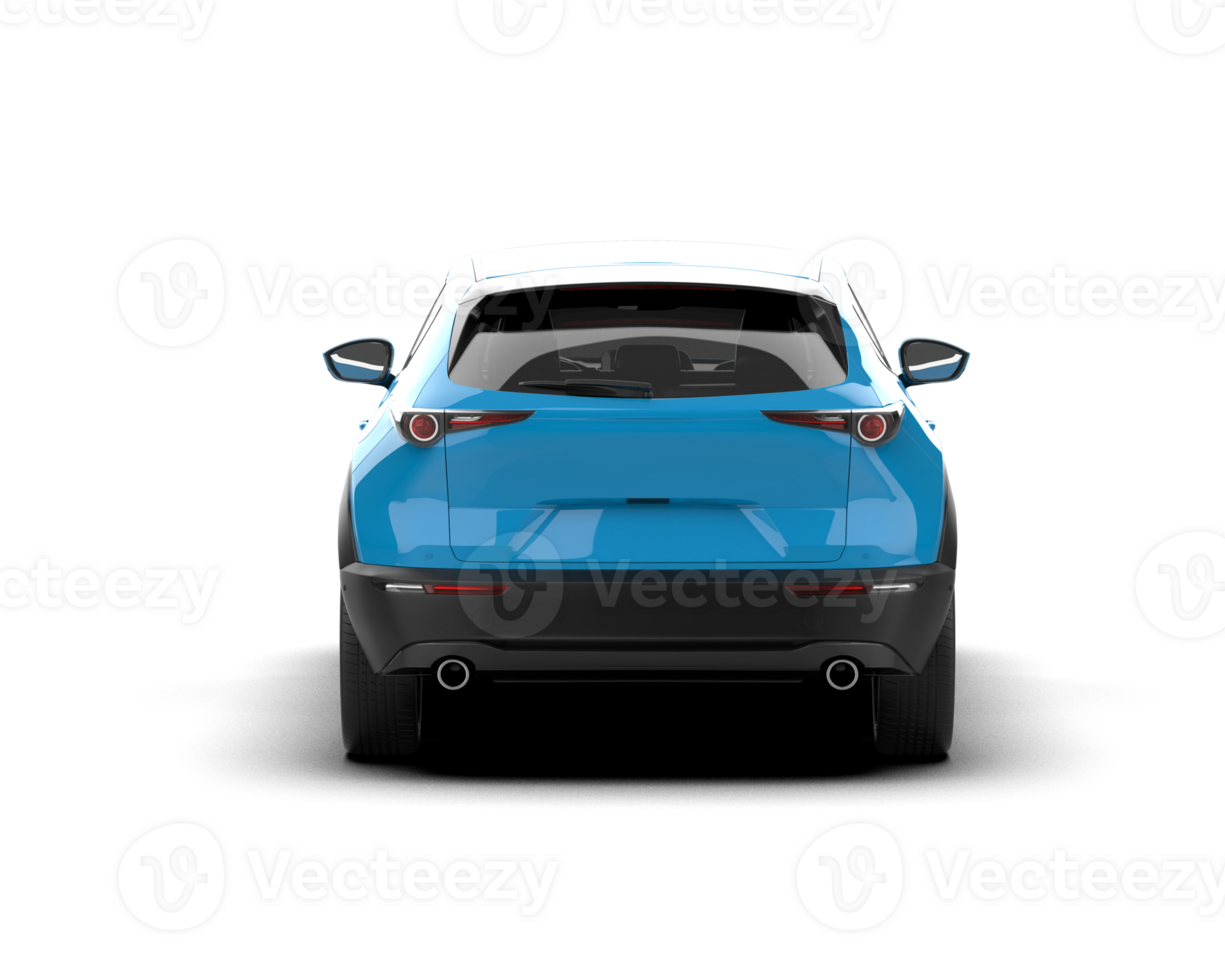 Modern car isolated on background. 3d rendering - illustration png