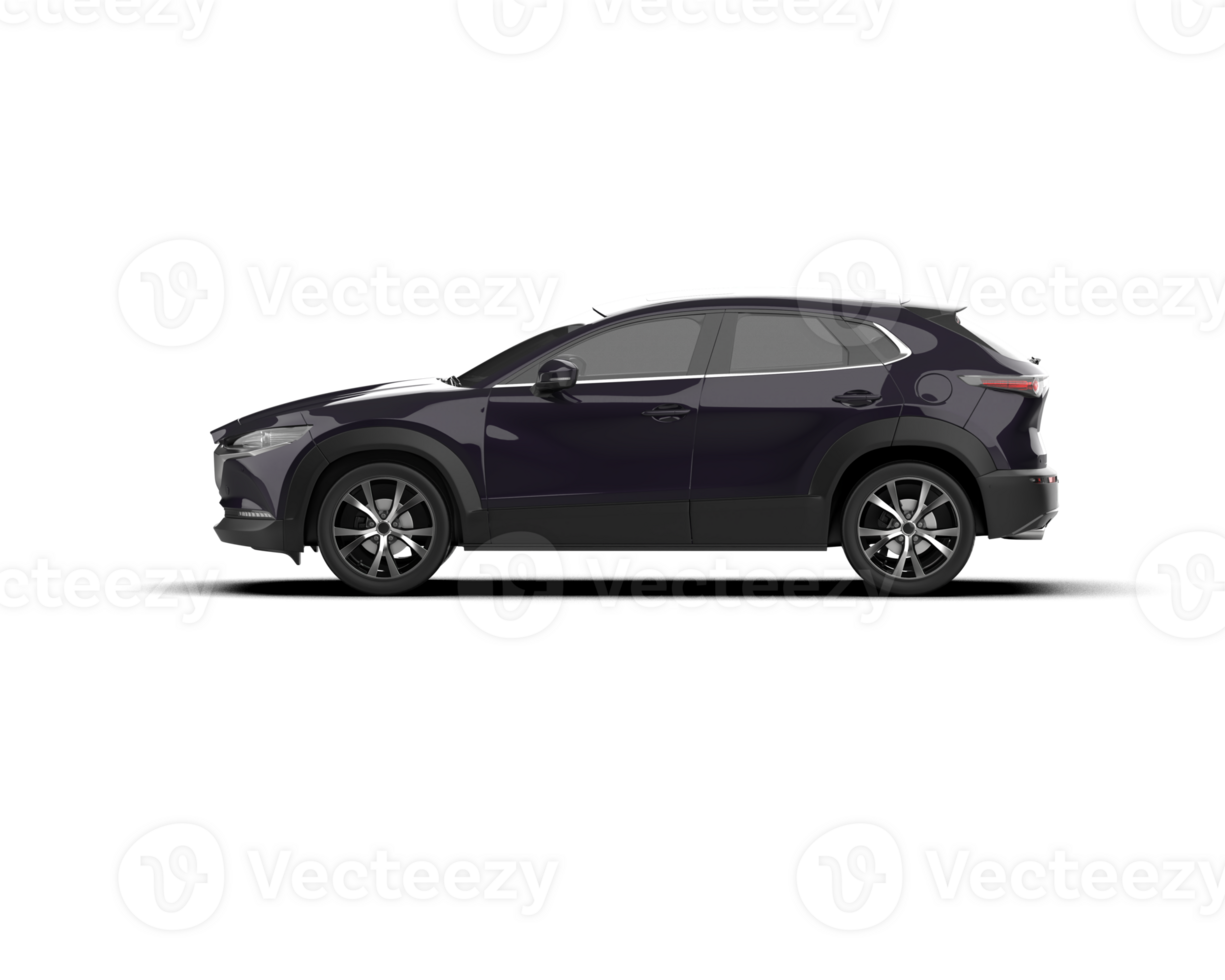 Modern car isolated on background. 3d rendering - illustration png