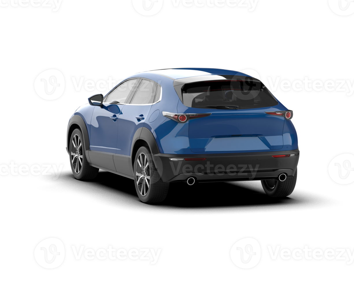 Modern car isolated on background. 3d rendering - illustration png