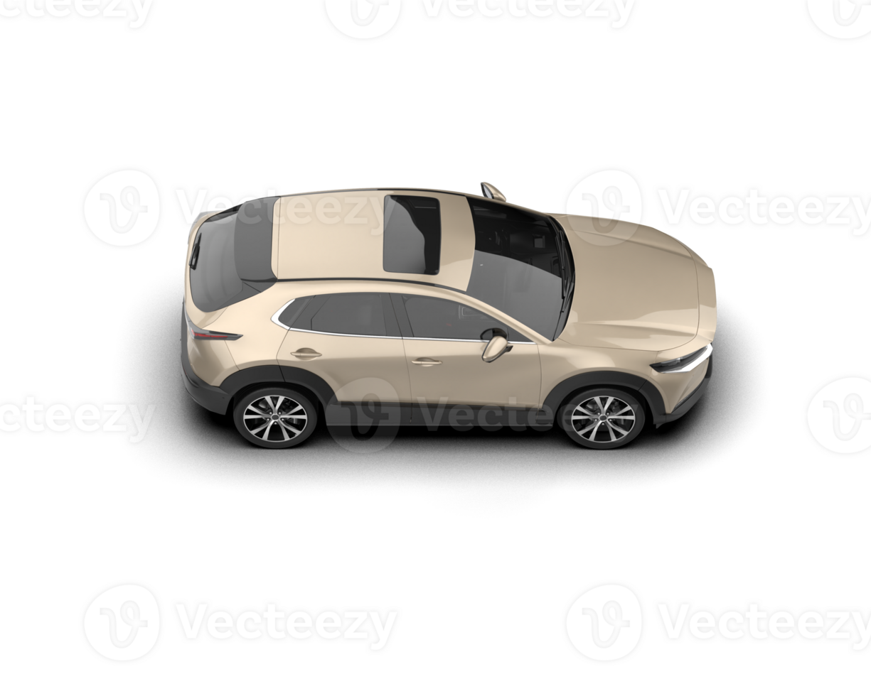 Modern car isolated on background. 3d rendering - illustration png