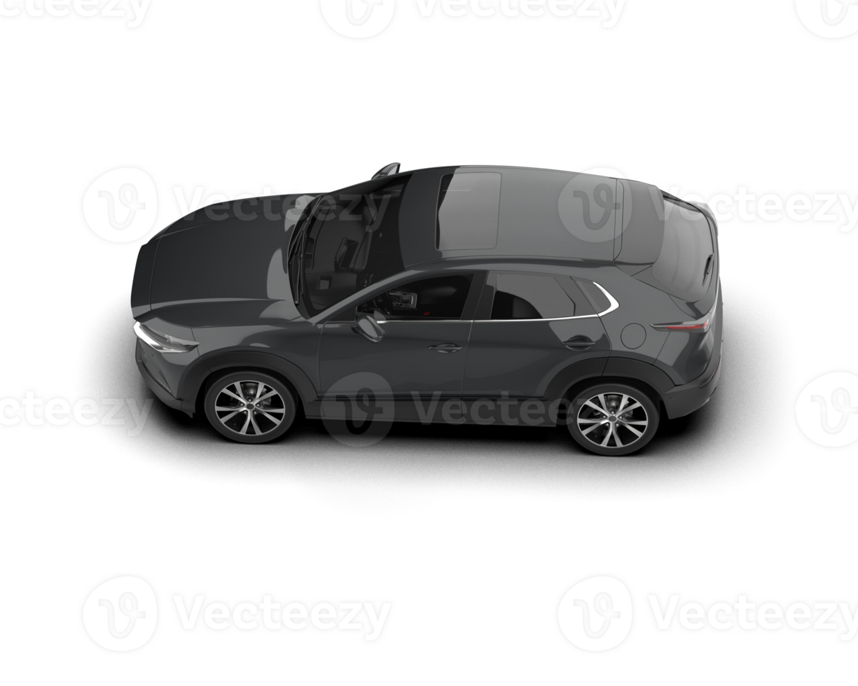 Modern car isolated on background. 3d rendering - illustration png