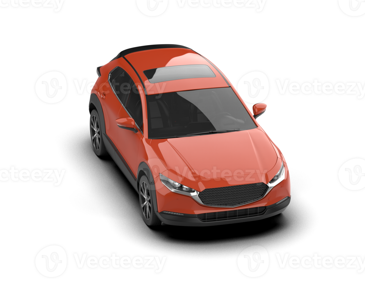 Modern car isolated on background. 3d rendering - illustration png