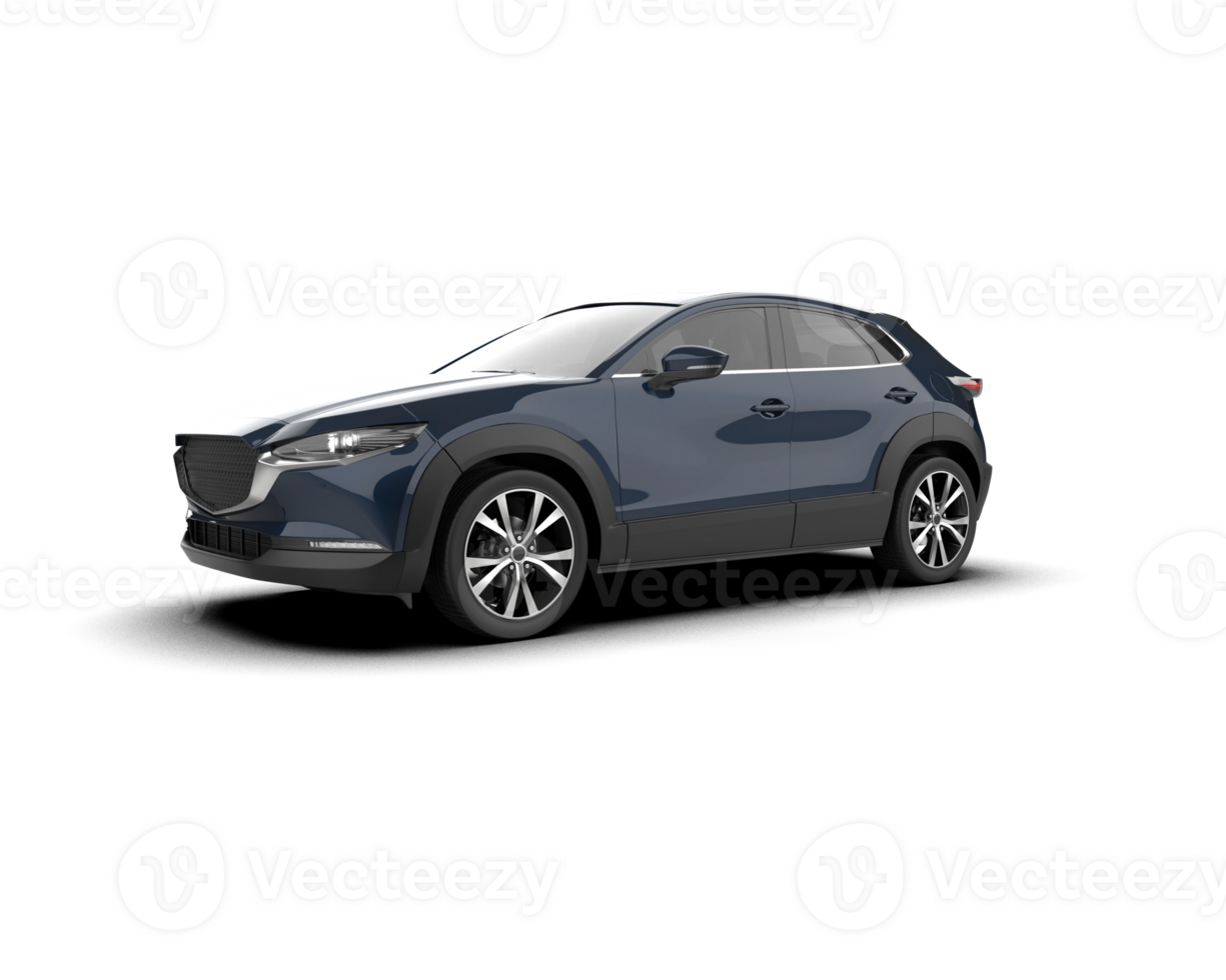 Modern car isolated on background. 3d rendering - illustration png