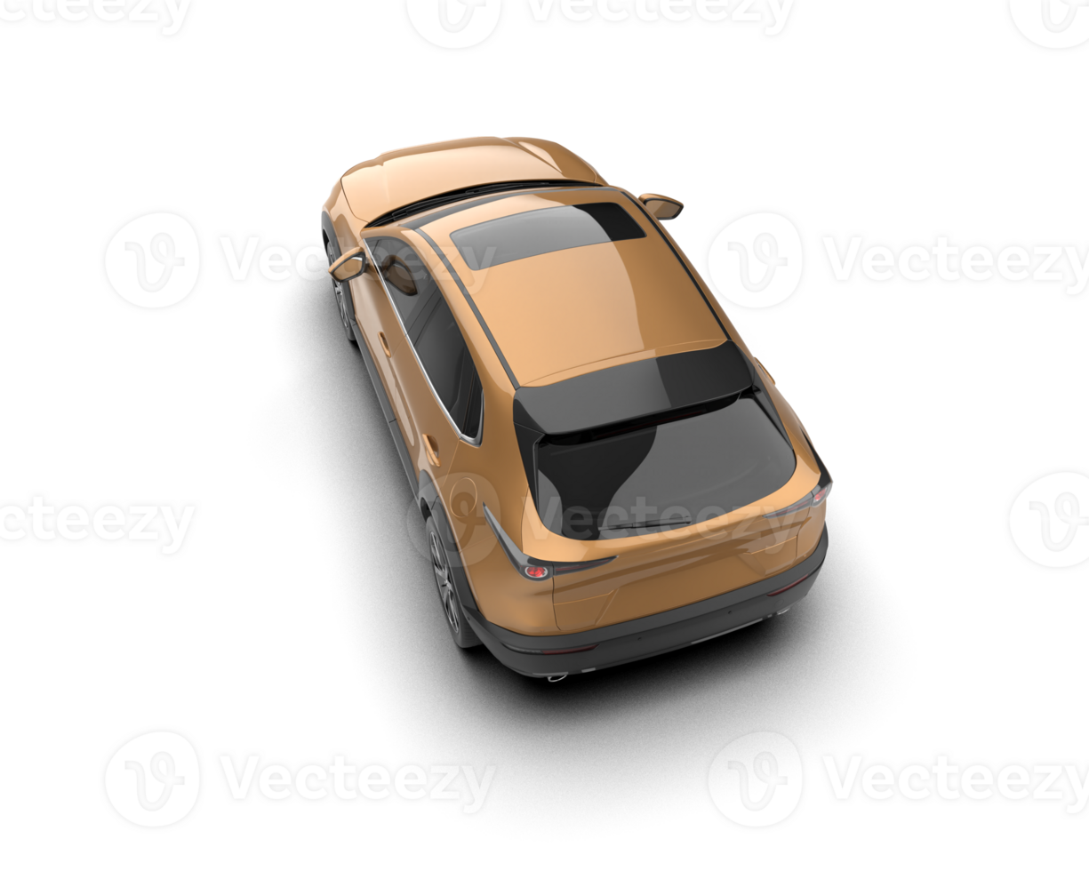 Modern car isolated on background. 3d rendering - illustration png