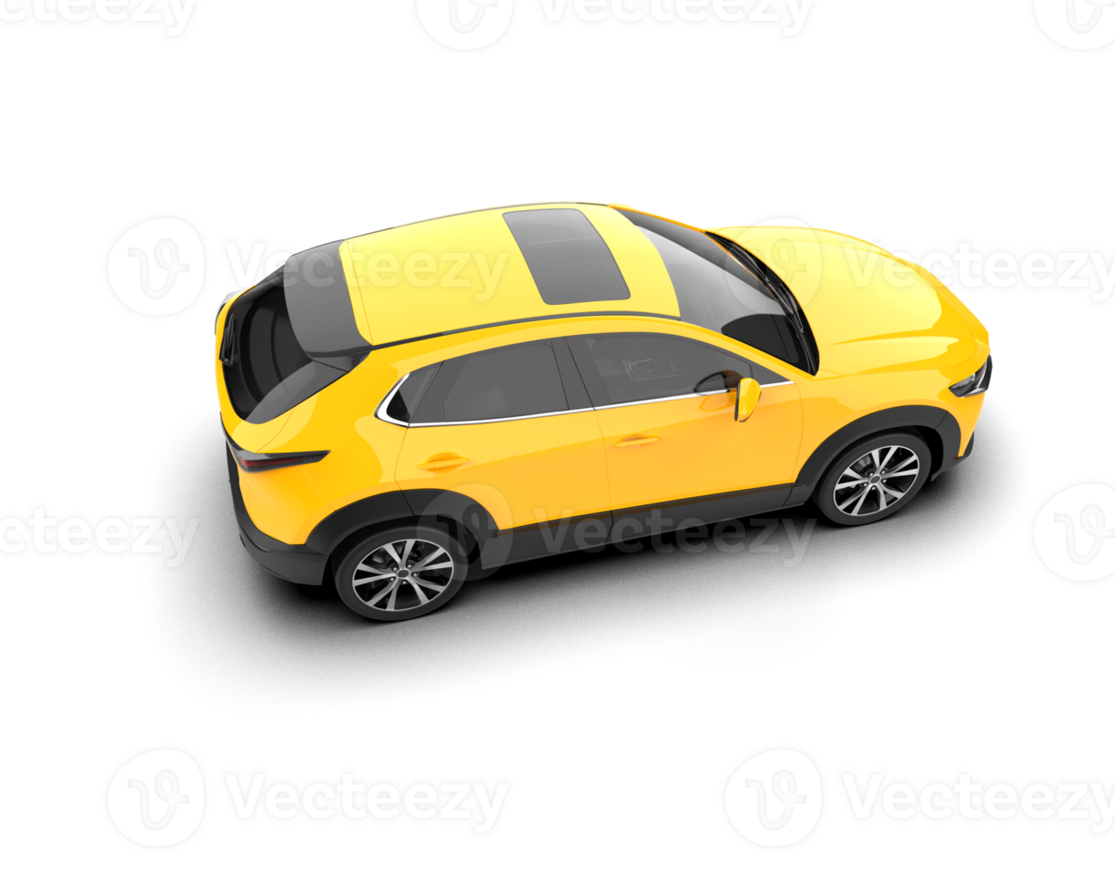 Modern car isolated on background. 3d rendering - illustration png