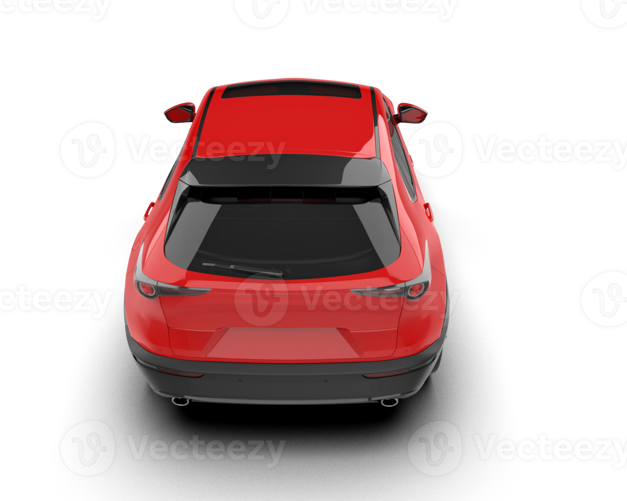 Modern car isolated on background. 3d rendering - illustration png