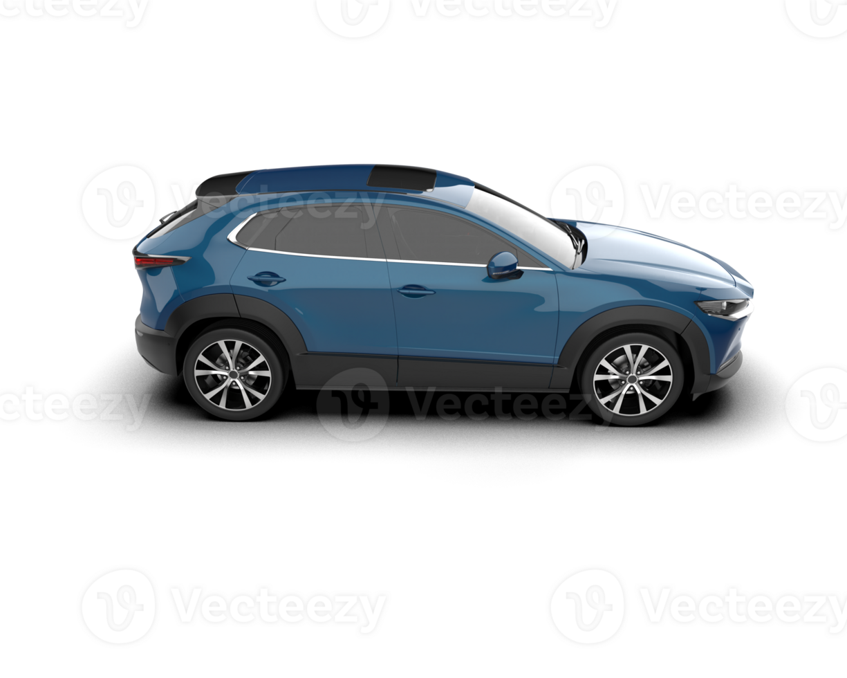 Modern car isolated on background. 3d rendering - illustration png