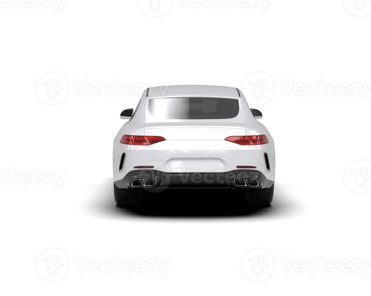 Modern car isolated on background. 3d rendering - illustration png