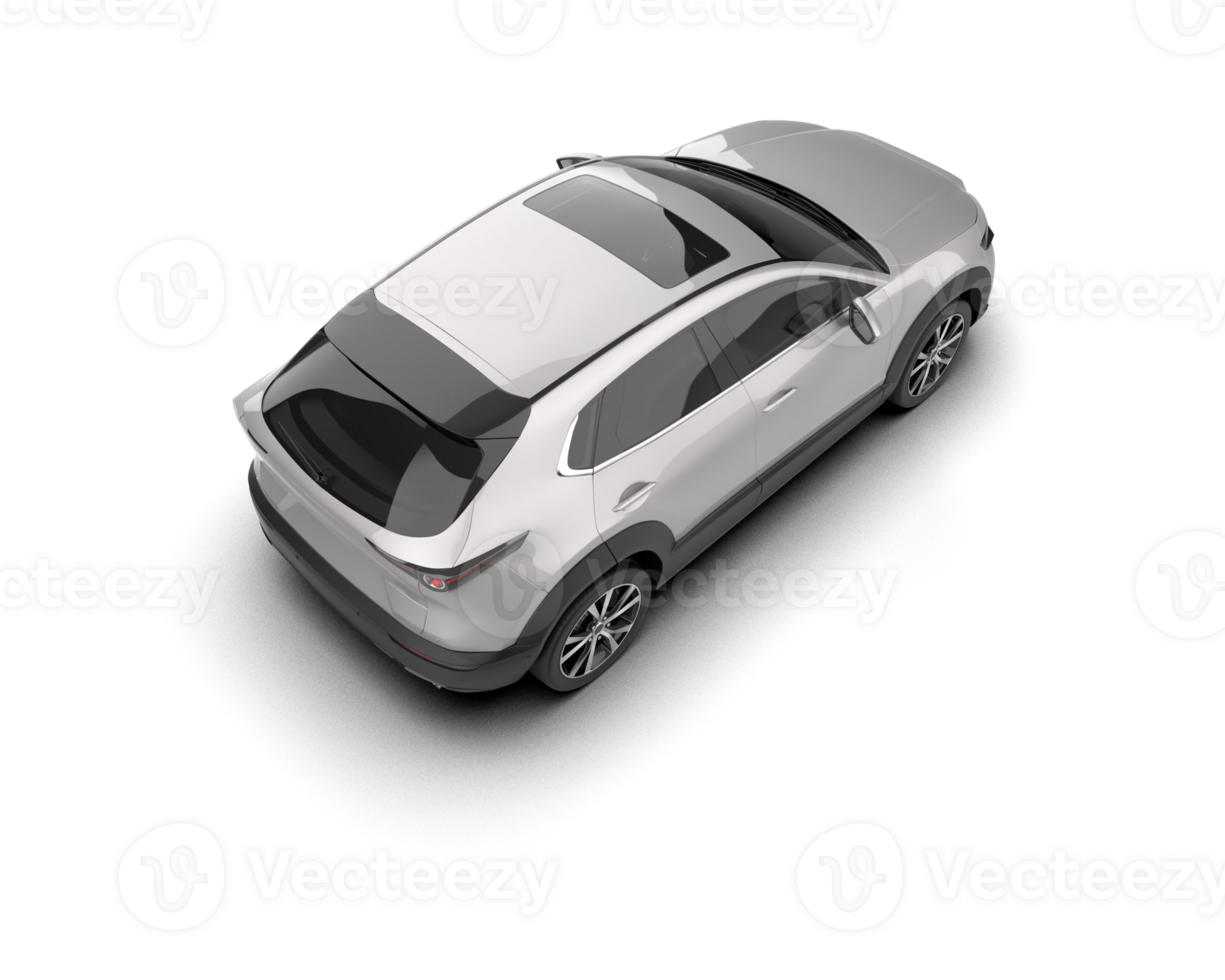 Modern car isolated on background. 3d rendering - illustration png