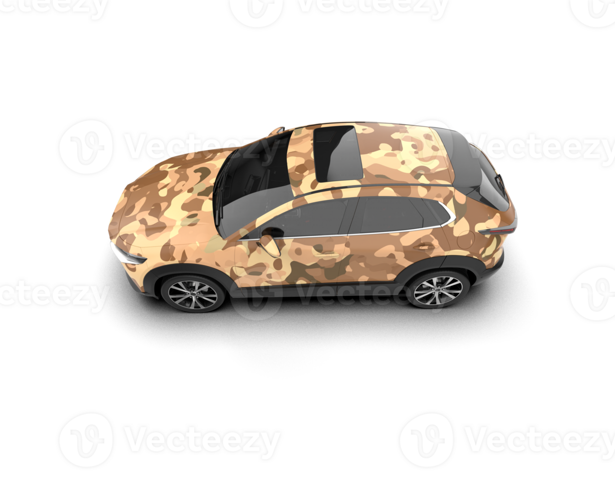 Modern car isolated on background. 3d rendering - illustration png