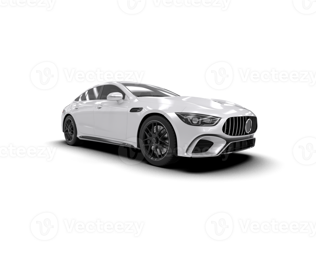 Modern car isolated on background. 3d rendering - illustration png