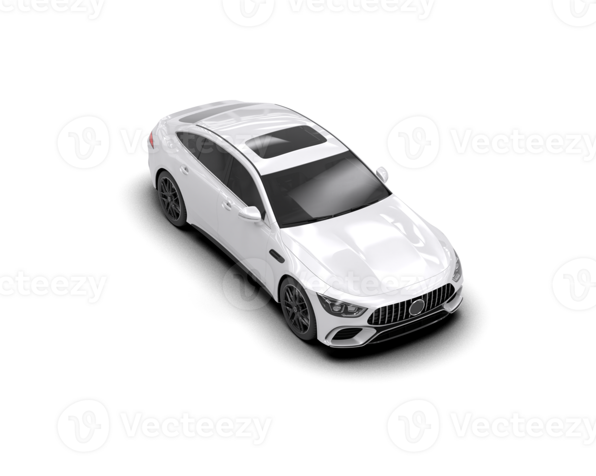 Modern car isolated on background. 3d rendering - illustration png