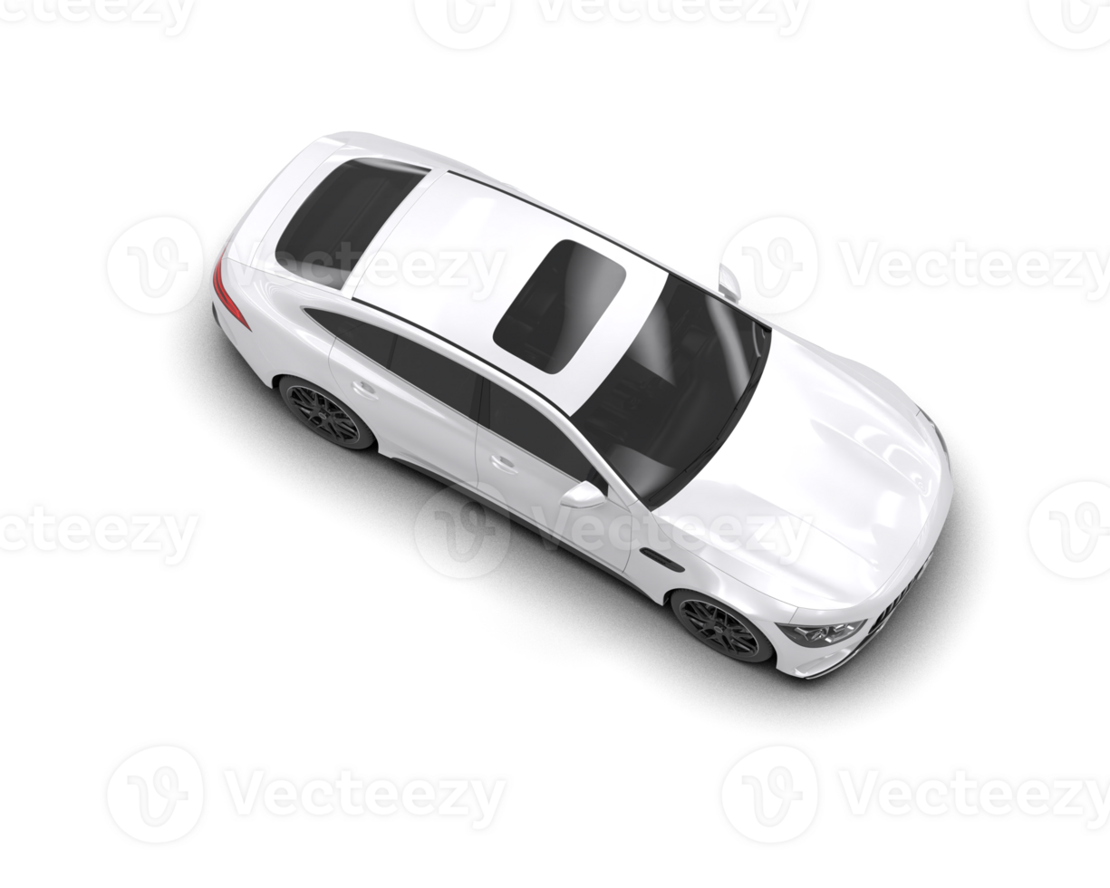 Modern car isolated on background. 3d rendering - illustration png