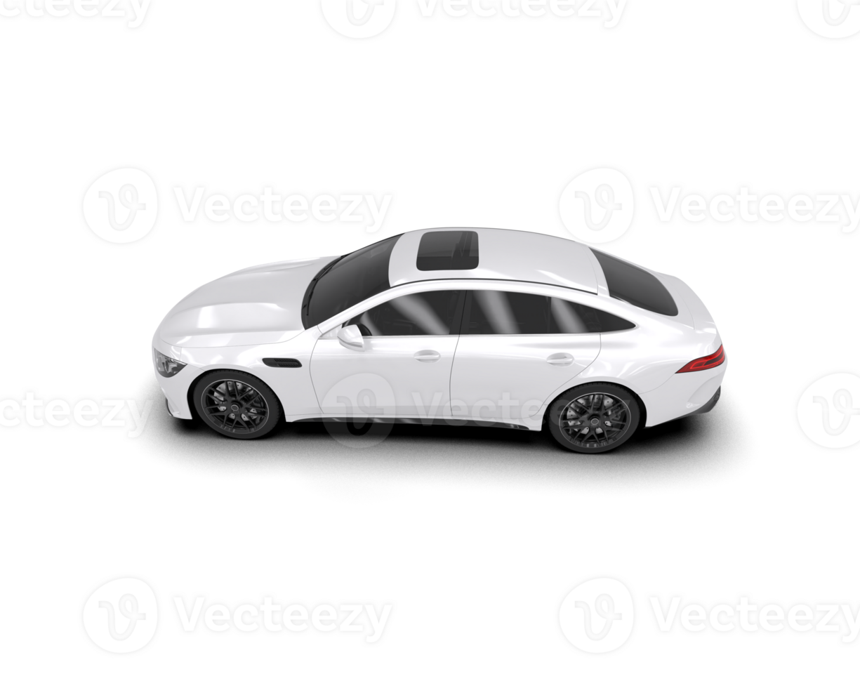 Modern car isolated on background. 3d rendering - illustration png