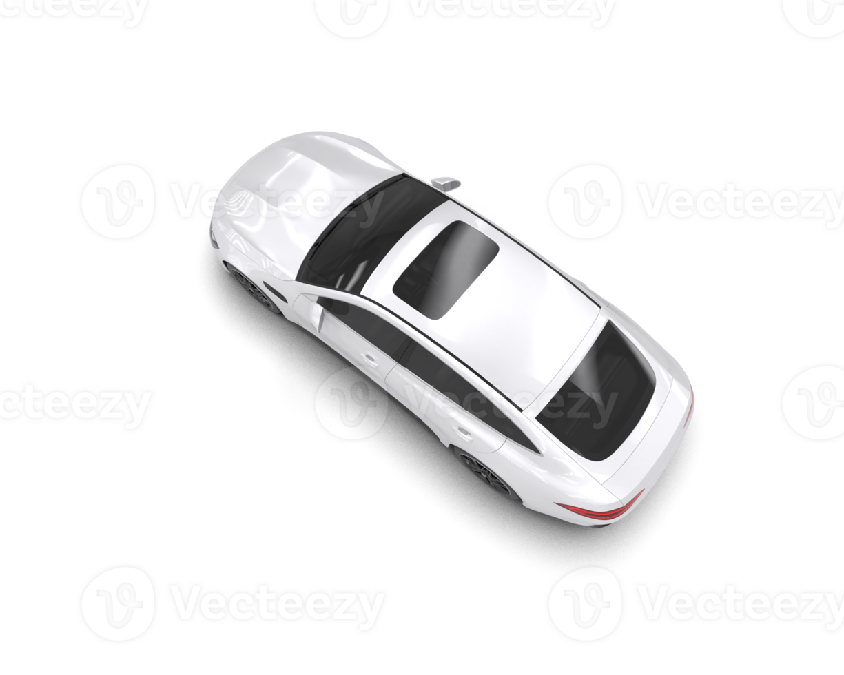 Modern car isolated on background. 3d rendering - illustration png