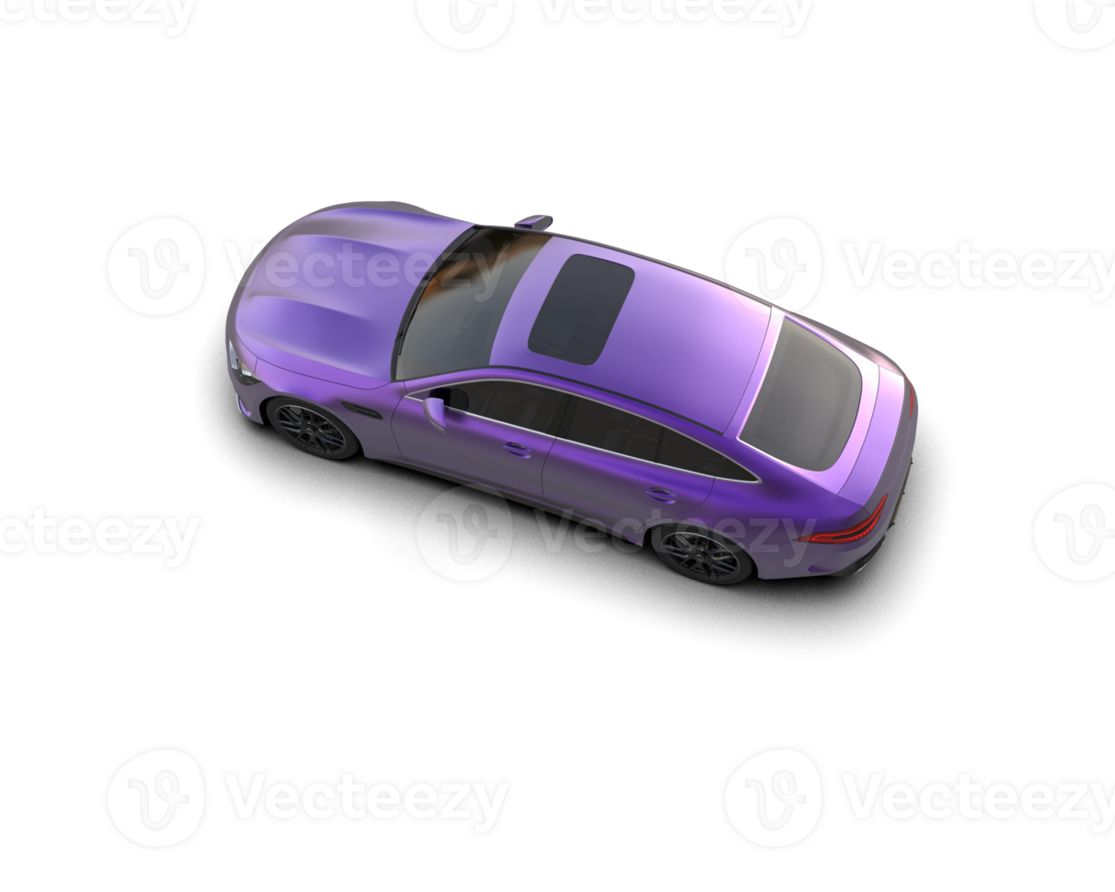 Modern car isolated on background. 3d rendering - illustration png