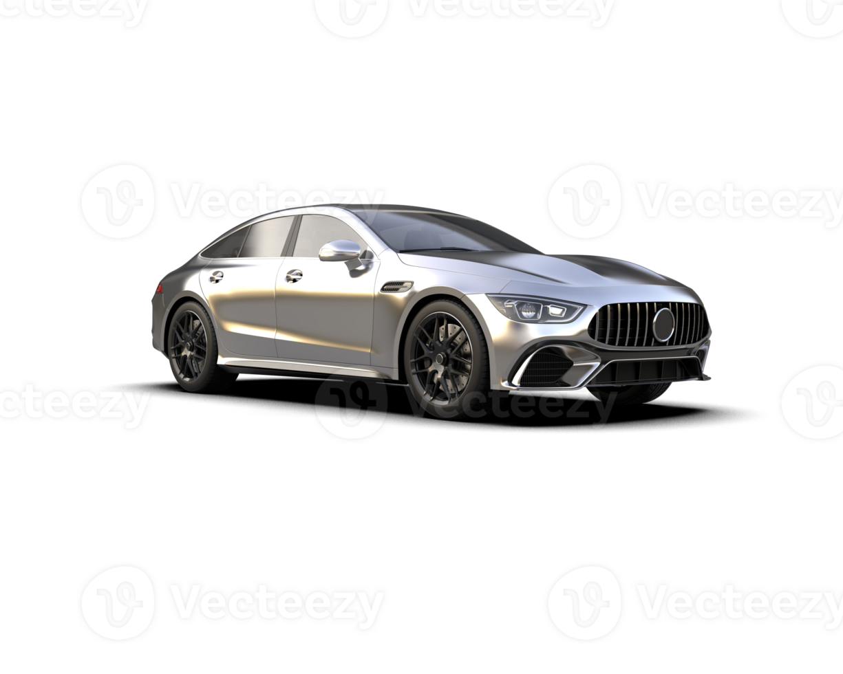 Modern car isolated on background. 3d rendering - illustration png