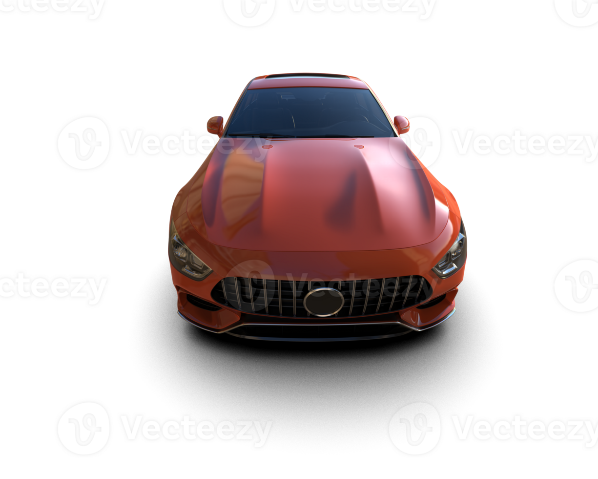Modern car isolated on background. 3d rendering - illustration png