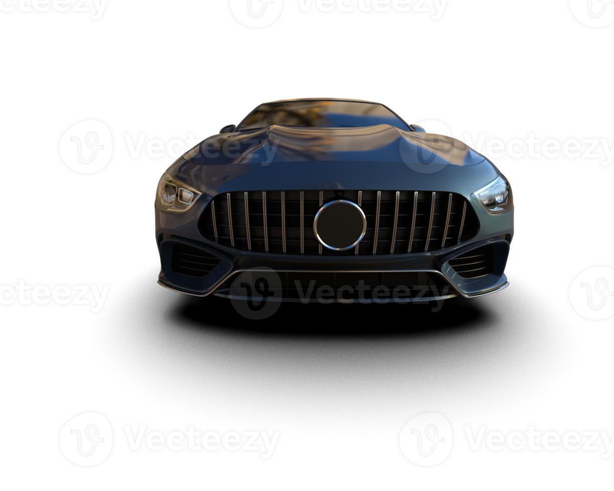 Modern car isolated on background. 3d rendering - illustration png