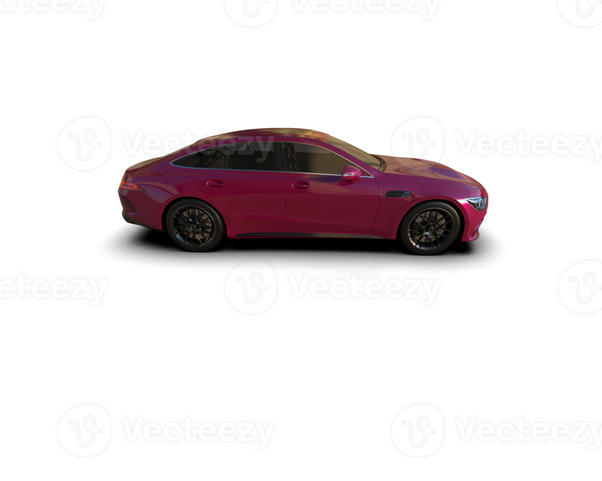Modern car isolated on background. 3d rendering - illustration png