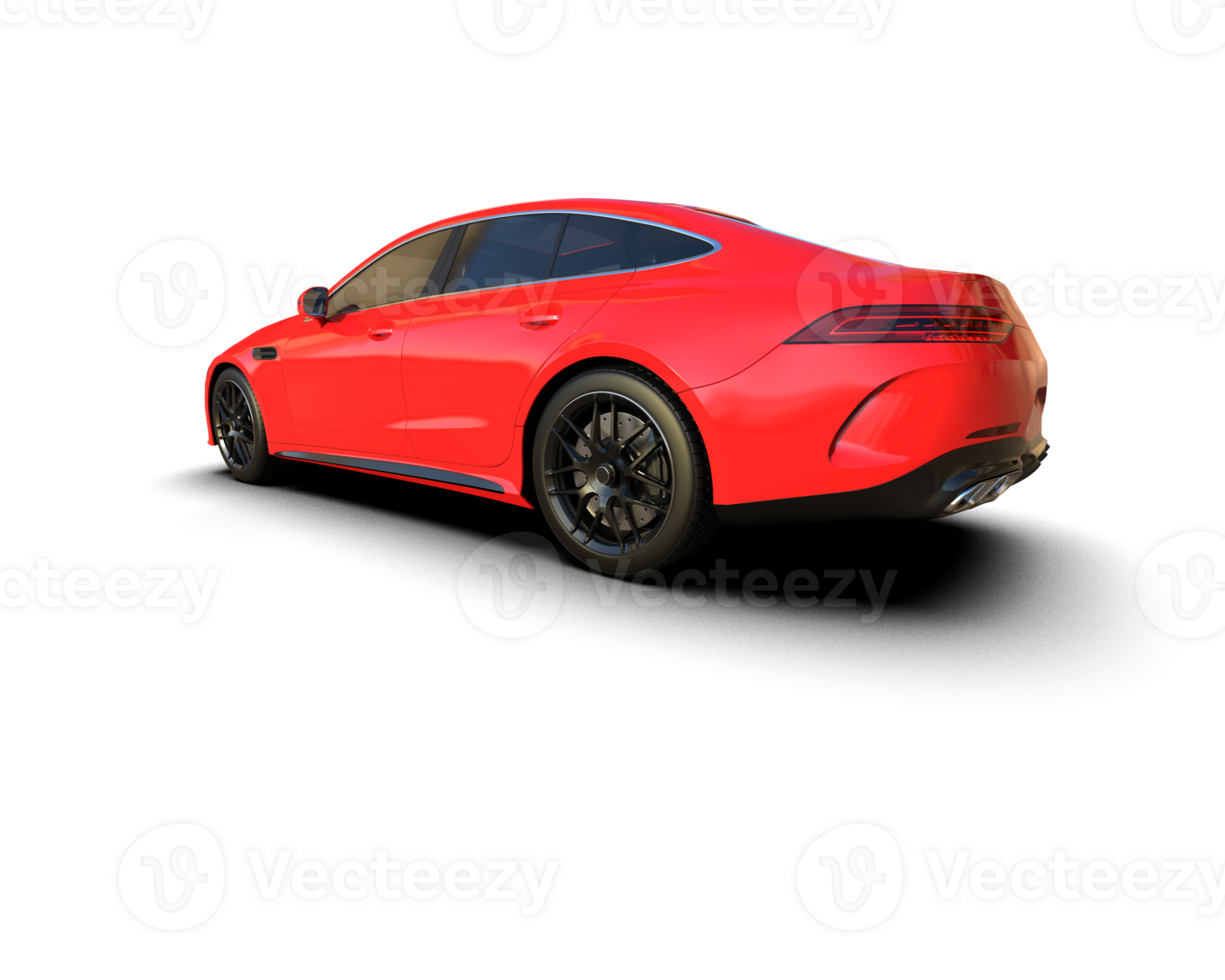 Modern car isolated on background. 3d rendering - illustration png